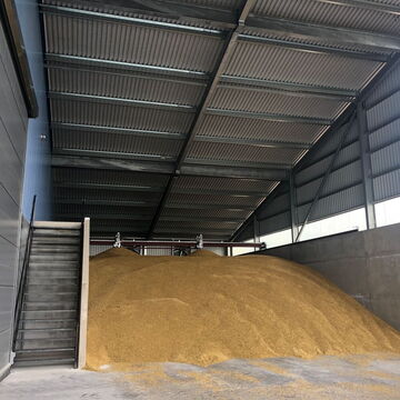 Getreidetrocknen Estland, 4-Schneckenmischer