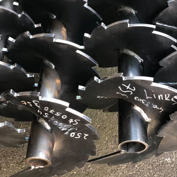 Mischschnecke für Hackschnitzel, Grassaat u. Getreide