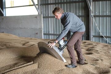 Mischschnecke senkt sich ab