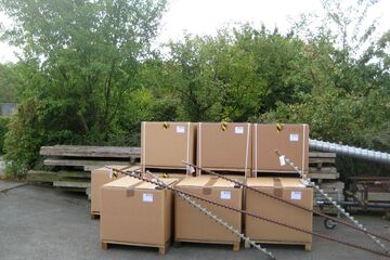 Versand Kornknecht 90 x 90 x 90cm Einwegepaletten ca. 50kg