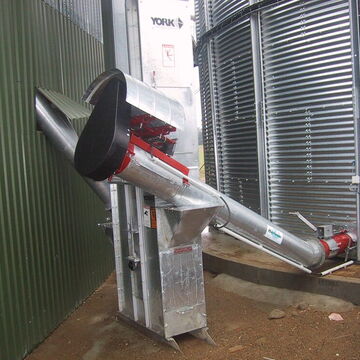 Siloentleerung mit steigendem Antriebskopf, keine Elevatorgrube