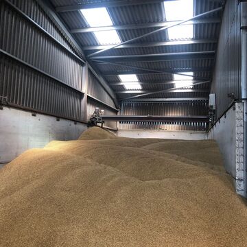 typische Trocknungsbox für Getreide